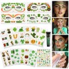 14PCS St Patricks Day Temporary Tattoos Kit–12 Sheets Shamrock Irish