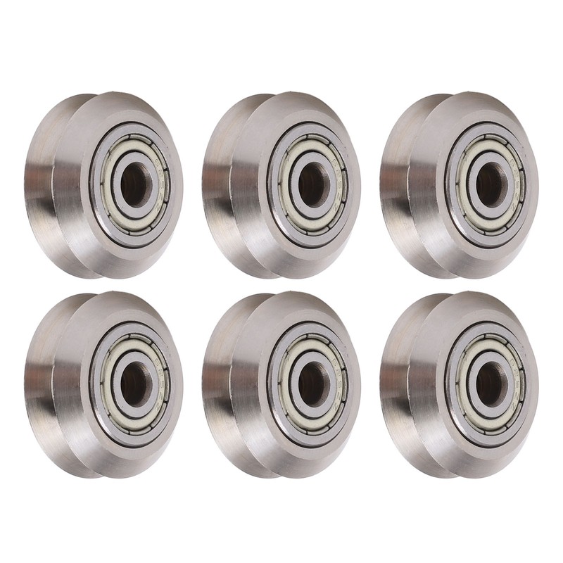 13PCS V Pulley Wheel Stainless Steel Printer Round Wheel Roller