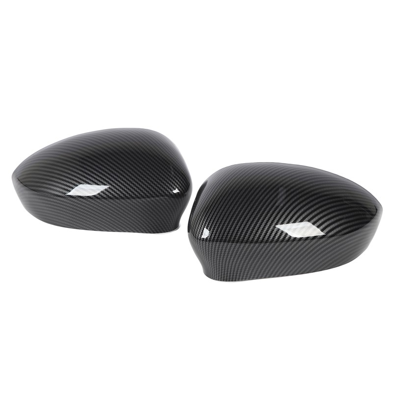 2 Pcs Door Side Rearview Mirror Cover Cap Left Right