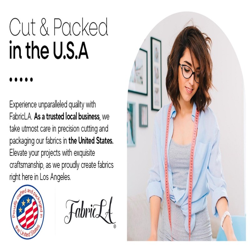 FabricLA Rayon Challis Fabric | 58" Width (2 Yard, White)