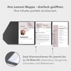 Lemani® Premium 4 Piece Application Folders in Dark Grey with