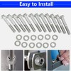 BIGLKNM Stainless Steel Small Block Engine Hex Bolt Kit Fit