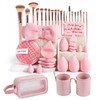 40 Piezas Set Brochas Maquillaje Profesional con Estuche | con