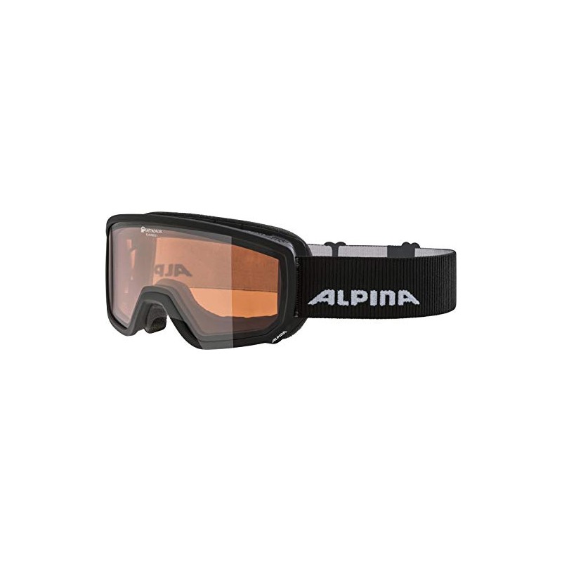 ALPINA Scarabeo S QH Ski Goggles, Unisex, A7260, Black, One