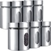 Mimorou 6 Pack Kitchen Canisters Set Airtight Coffee Sugar Tea