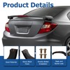 WFLNHB Glossy Black Trunk Spoiler Wing with Brake Light Lamp