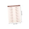 VICASKY Eyebrow Stickers Tattoo Brown 3 Sheets Set Waterproof Eyebrow