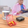 Small Pill Box 4 pcs,Cute Travel Pill Organizer Case Mini