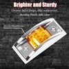 LiLoom 4 Pcs Trailer Side Marker Light, Chrome Armored 12