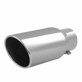 Exhaust tip - 3.5'' Inlet Bolt on Design - Stainless Steel Car Muffler Tips 3.5" ID x 5"OD x 12"L