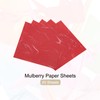 Rebower 20 Sheets Natural Fiber Mulberry Origami Paper 6x6 Inch