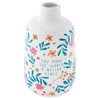 Karma, White Medium Bud Ceramic Flower Vases for Rustic Home