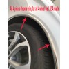 MyFrameAccessory 2004-2018 GMC Models 4pc Chrome Wheel Well Fender Trim