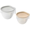 Yoshikawa 1106226 Easy Pour Bowl with Lid (Large and Small)