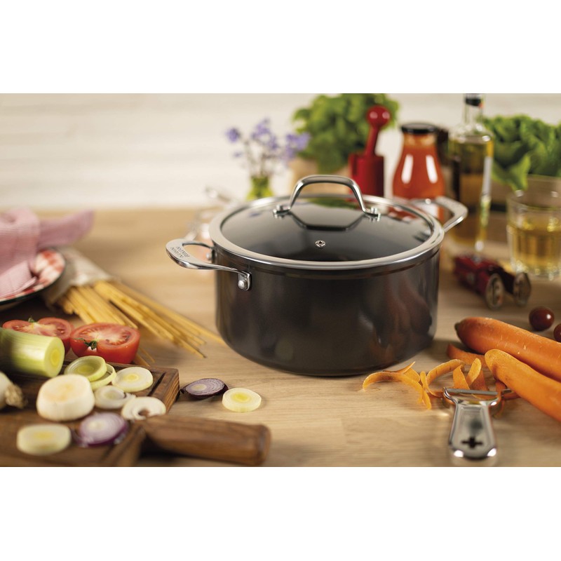 Kuhn Rikon Easy Pro Non-Stick Dutch Oven with Glass Lid,