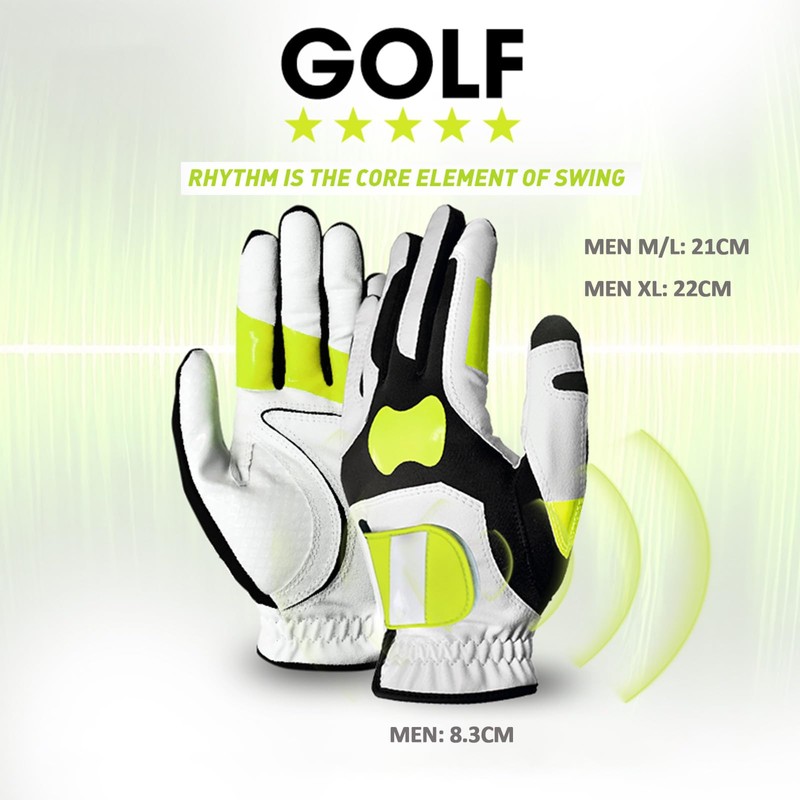 HPLSZCN Golf Gloves Men Golf Glove Left Handed Golfer Breathable