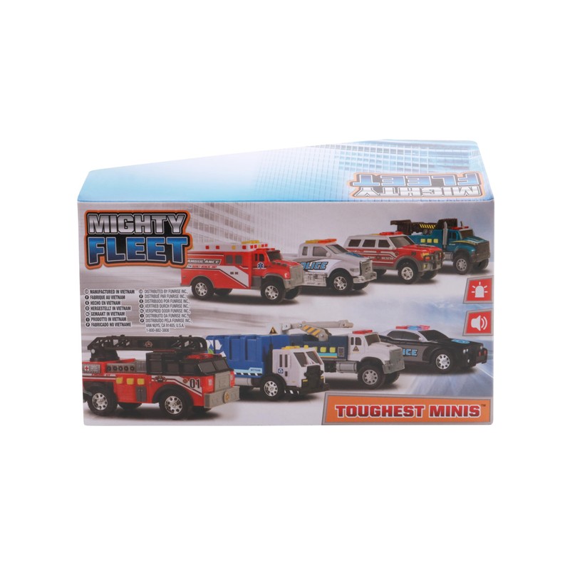 Mighty Fleet Toughest Minis 5" Tough Cab Tow Truck Toy