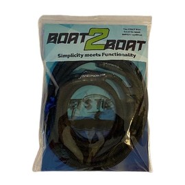 Let's Tie Up Premium Boat Bungee Docking Line | 4 Pack | (2) 16 Inch, (2) 24 Inch Bungees | Durable, Shock Load Eliminating, Adjustable | Multicolor