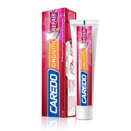 CAREDO Zahnpasta, verhindert Zahnfleischentzündung, repariert Empfindlichkeit und Zahnfleischbluten, stärkt die Zahnfleischbarriere, Minzgeschmack, 100g pro Tube