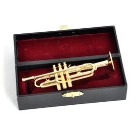 SUNRISE SOUND HOUSE Sunrise Soundhouse Miniature Musical Instrument Trumpet 1/6 Gold