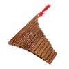 Pan Flute Natural Bamboo 15 Pipes G Tone Pans Pipe