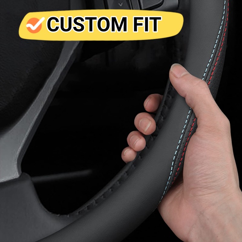 BllXESD Car Steering Wheel Cover Compatible with Toyota Highlander 2024
