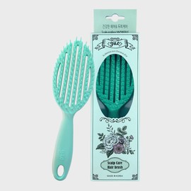 Yao Hairbrush [Scalp Care Round Aqua Sea] Wet Hair Shampoo Comb Scalp Massage Detangler / 야오 헤어브러쉬 [스칼프케어라운드 아쿠아씨] 젖은머리 샴푸빗 두피마사지 디탱글러