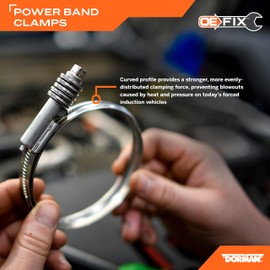 Dorman 55246 Power Band Clamp 3-3.75 Inch Compatible with Select Models (OE FIX)