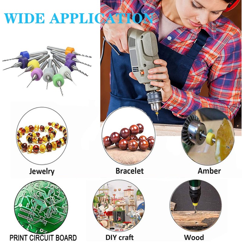 Yuentoen 10-Piece Micro Drill Set, Spiral Drill PCB Pressure Board,