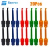 Senvenelec Pack of 20 Multicoloured Multimeter Wire Lead Test Hook