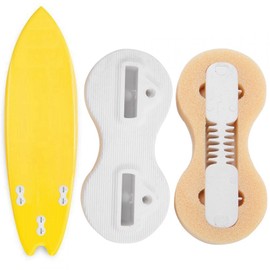 Kuuleyn Surfboard Fcs Fusion, Pack of 3, Fin Box Plug, Surfboard, Fin, Surf Fin, Fin Fcs Plugs, Black Fins, Tail Nut Fittings, Plastic, Robust, Durable, Fin FCS Plug (White)