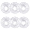 GORGECRAFT 6Pcs Faceted Chandelier Bobeches Candle Holder Bobeche 4 Side