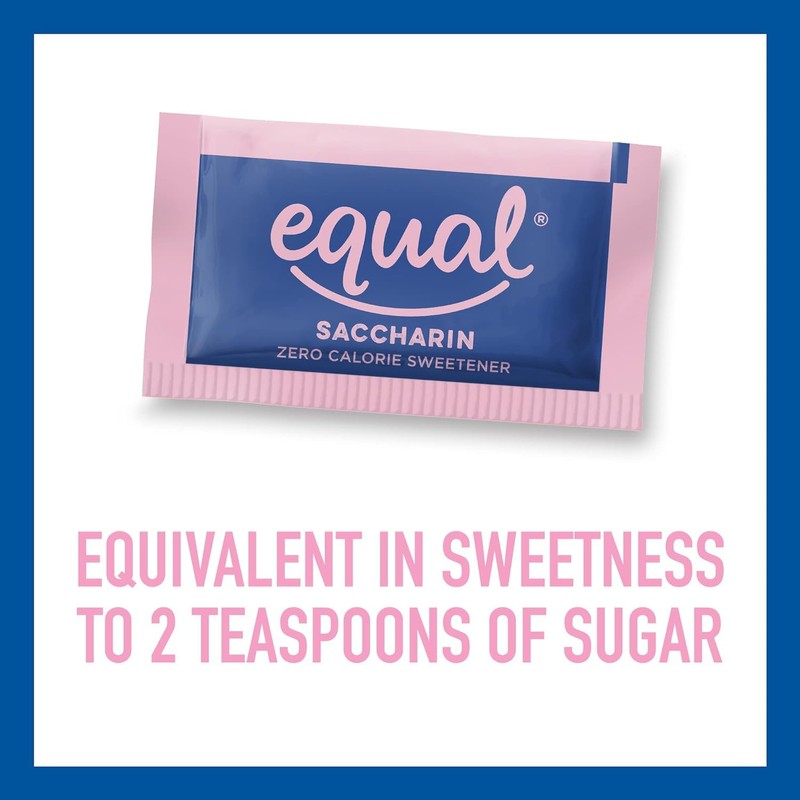 EQUAL Pink Zero Calorie Sweetener, Saccharin Sugar Substitute, Zero Calorie