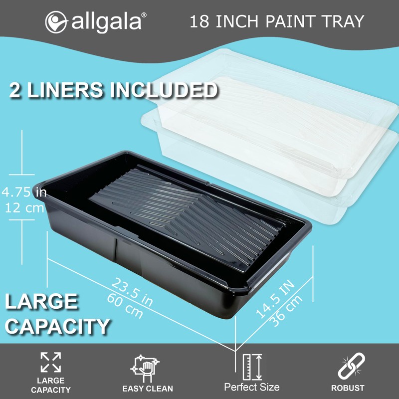 Allgala 18 Inch Painting Roller Kit Pro Grade 10 PC