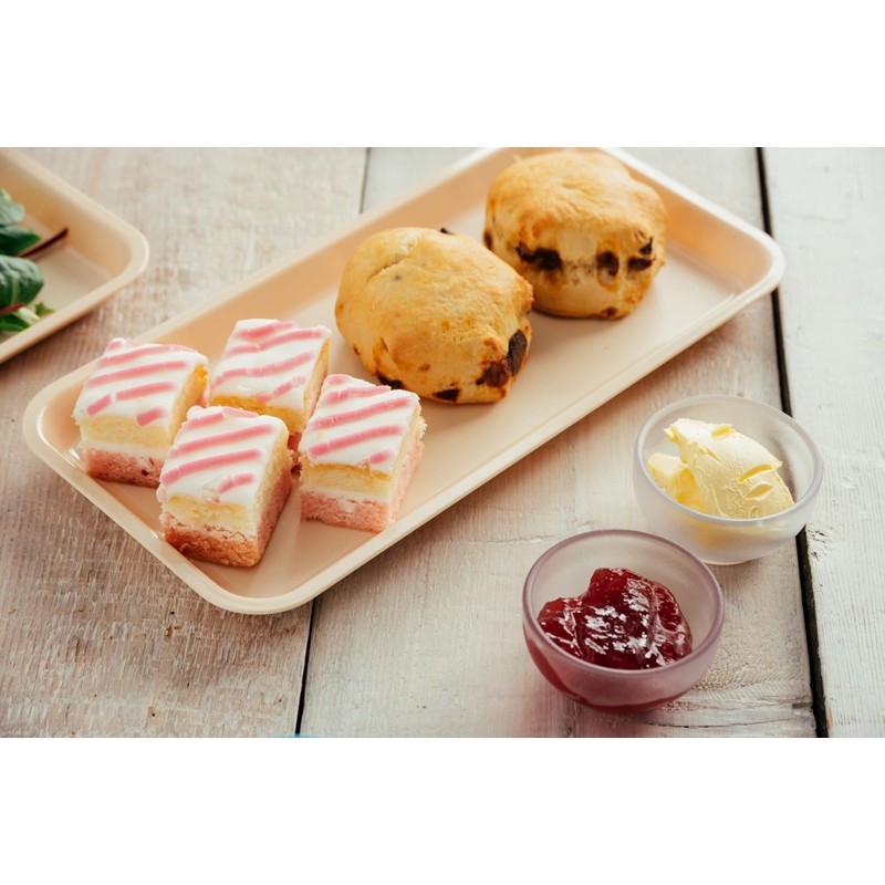 Harfield Polycarbonate Plastic Individual Serving Platter Yellow (Pack of 2)