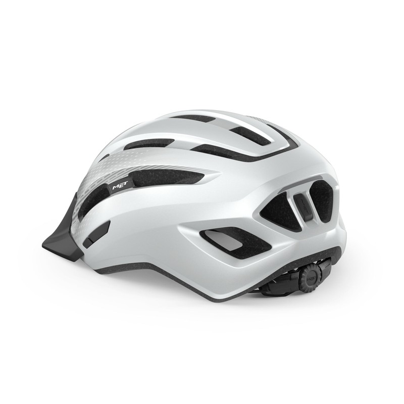 MET - Downtown Leisure Cycling Helmet In White Size Medium/Large