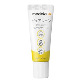 Nipple Care Cream, Pure Lane, 0.2 oz (7 g), No Wipe Before Breastfeeding, 100% Natural Lanolin, Gently Supports Breastfeeding