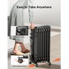 PELONIS Radiator Heater for Large Space, Electric Oil Filled Radiator,