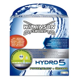 Wilkinson Sword Hydro 5 Groomer/Power Select Razor Blades for Men Razor, Pack of 8