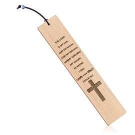Religious Gifts Christian Bookmarks Christian Inspirational Gifts Baptism Gifts First Communion Gifts Church Gifts Wooden Bookmark Book Lovers Gifts Reading Reward Motivational Gifts for Women