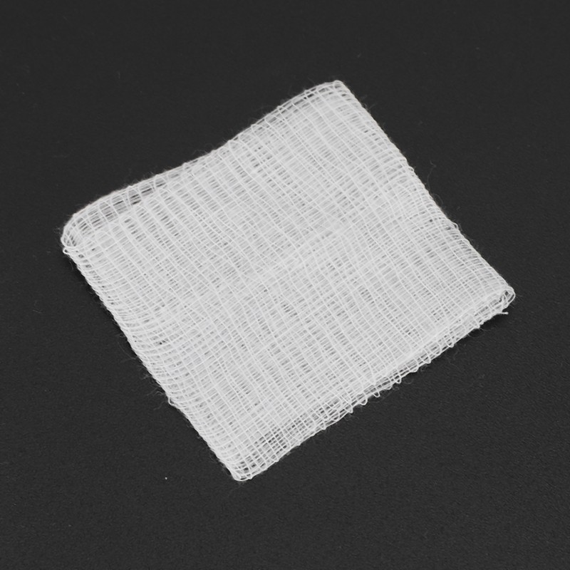 100pcs 5 x 5cm Medical Purified Gauze Wound Dressing Sterile