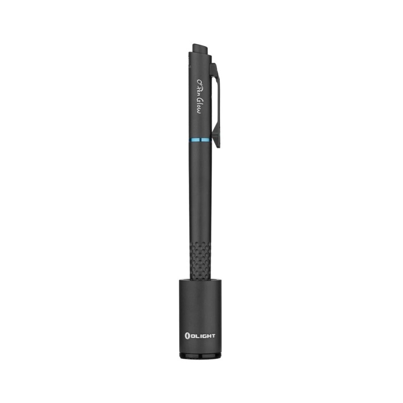 Olight Open Glow Rechargeable Penlight, 120Lu LED, Green Laser, Black/Blue