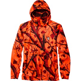 Legendary Whitetails Men's Size HuntGuard Bullfrog Technical Softshell Gaiter Hoodie, Big Game 360 Blaze Orange, Large Tall