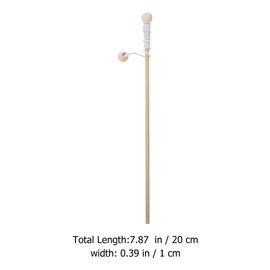 Tomaibaby 8pcs Wooden Magnetic Fishing Poles Magnetic Fishing Rods Children Magnet Fishing Rods Fishing Toy Pool Activity Accessory