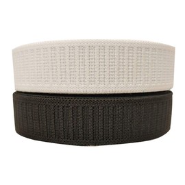 Non-Roll Elastic Waistband Elastic Leg Bands, Sleeves Bands, Clothing Elastic Band Heavy Stretch High Elasticity Sewing Knit Elastic Band Clothing accessries Black/White,1.0 inch x10 Yard