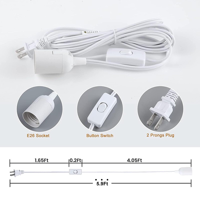 Simple Deluxe 360W 5.9FT Extension Hanging Lantern Pendant Light Lamp