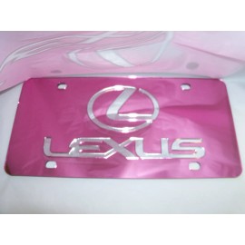 Unbranded Lexus Inspired Acrylic Mirror License Plate Made in USA