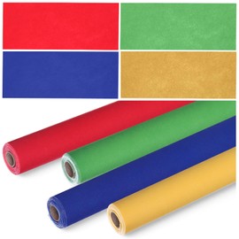 Skyygemm 4 Rolls Colored Bulletin Board Paper Non Woven Craft Waterproof Fade Resistant Bulletin Board Paper Roll Bulk for Art Decor Drawing Craft Painting(Rainbow Color,1.3 x 20 ft)