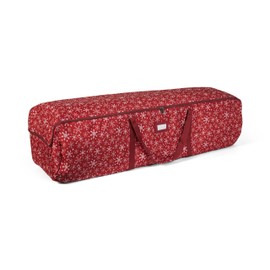 Covermates Keepsakes Garland Duffle Bag - Durable Polyester, Reinforced Handles, Fits up to 25 Foot Garland Depending on Thickness - Holiday Storage, Red Snowflake