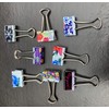 19mm Small Assorted Design Foldback Clips Paper Binder Clamps Clips